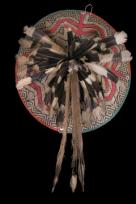 FINE DAYAK SUN HAT WITH FEATHERS