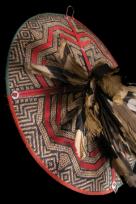 FINE DAYAK SUN HAT WITH FEATHERS